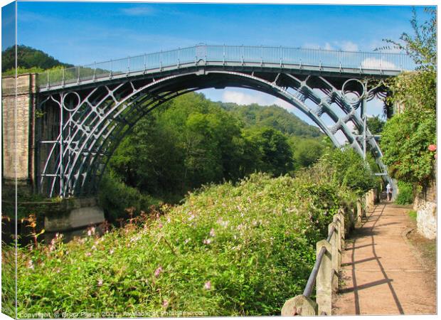 Ironbridge, Shropshire Canvas Print by Brian Pierce