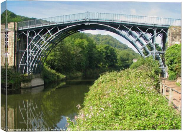 Ironbridge, Shropshire Canvas Print by Brian Pierce