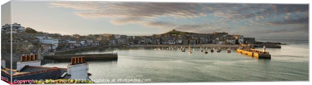 St Ives Harbour Cornwall Canvas Print by Brian Pierce