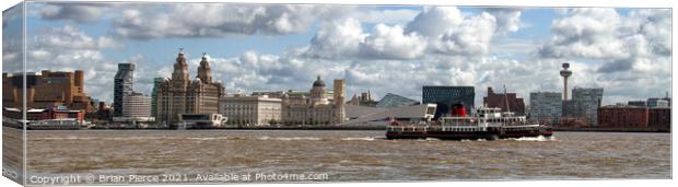 Liverpool Waterfront Panorama Canvas Print by Brian Pierce