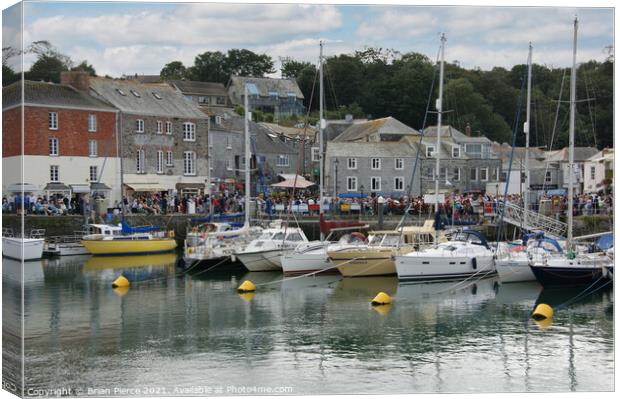 Padstow Harbour, Cornwall Canvas Print by Brian Pierce