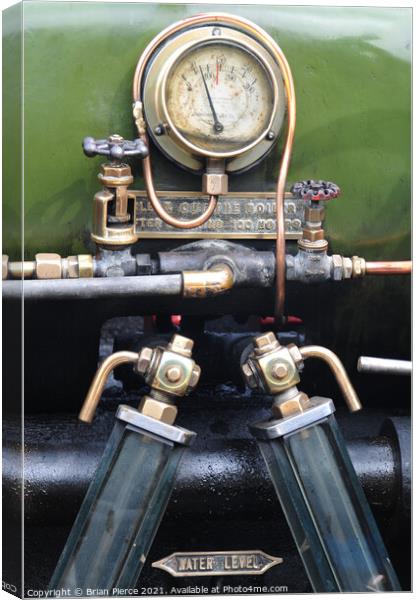 Steam Engine Detail Canvas Print by Brian Pierce