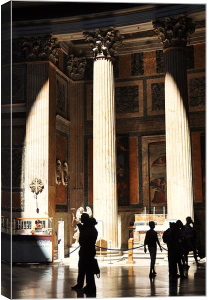 Pantheon Interior Canvas Print by Liam Dobson