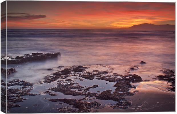SUNSET IN MARBELLA Canvas Print by Guido Montañes