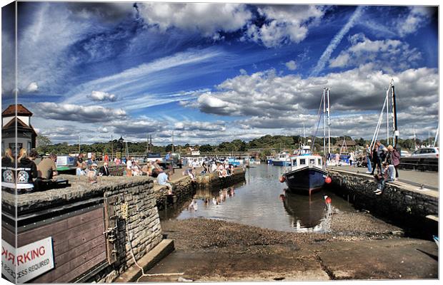 Harbour Canvas Print by David White