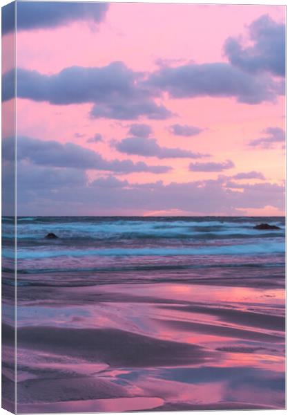 Enchanting Sunset Over Bude Canvas Print by Graham Custance