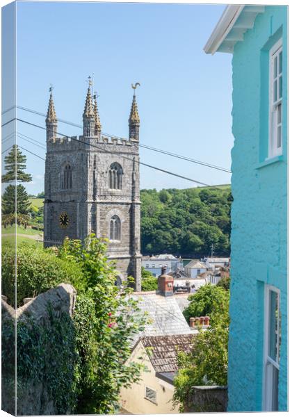 Fowey, Cornwall  Canvas Print by Graham Custance