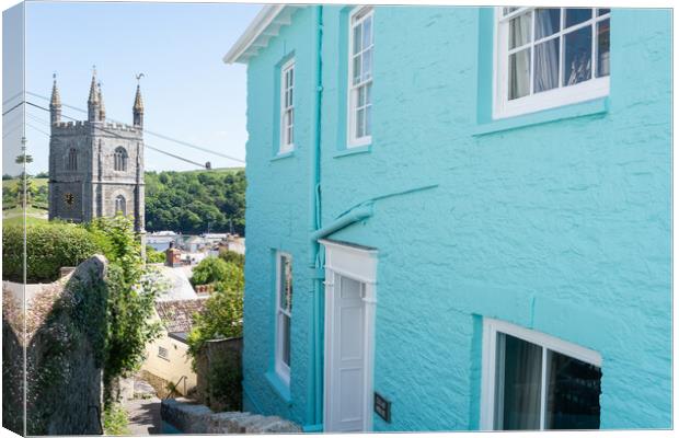 Fowey, Cornwall  Canvas Print by Graham Custance