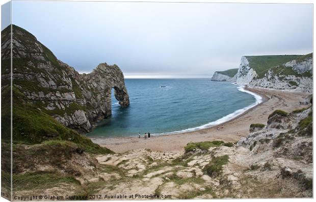 Durdle Door Canvas Print by Graham Custance