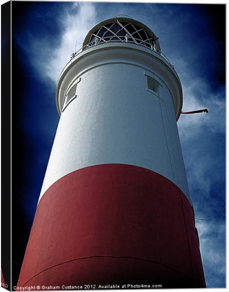 Portland Bill Lighthouse Canvas Print by Graham Custance