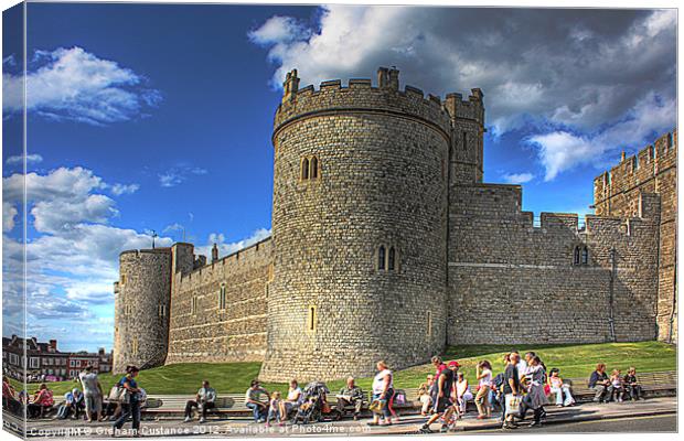 Windsor Castle Canvas Print by Graham Custance