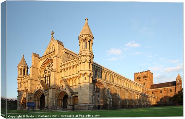 St Albans Cathedral Canvas Print by Graham Custance