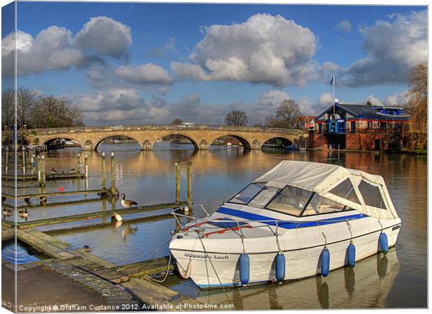 Henley on Thames Canvas Print by Graham Custance