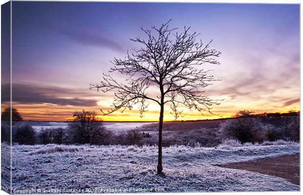 Winter Sunrise Canvas Print by Graham Custance