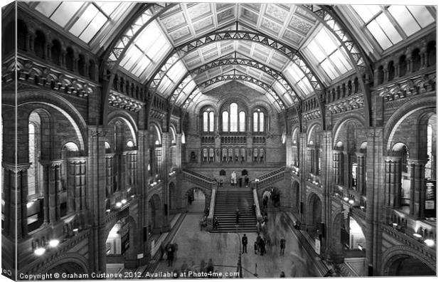 Natural History Museum Canvas Print by Graham Custance