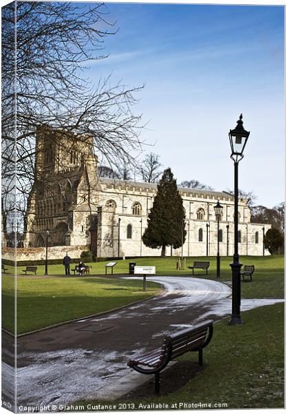 Priory Church, Dunstable, Bedfordshire Canvas Print by Graham Custance