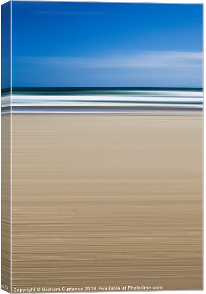 Abstract Beach Canvas Print by Graham Custance