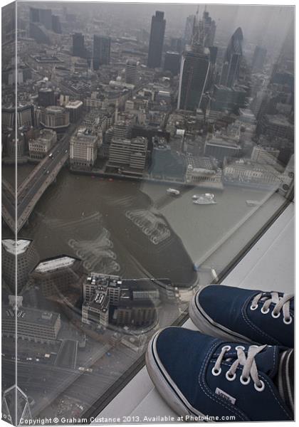 View from The Shard Canvas Print by Graham Custance
