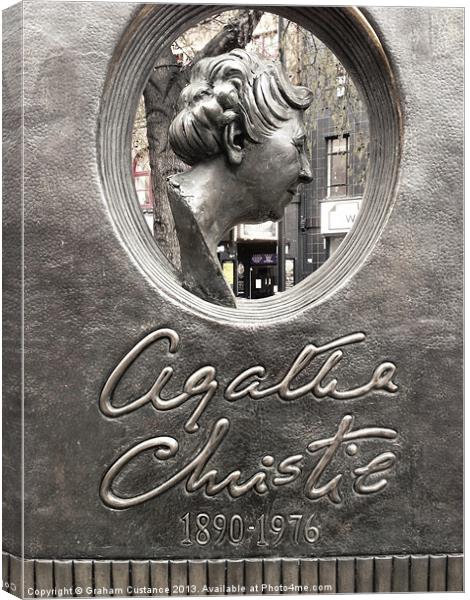Agatha Christie Monument Canvas Print by Graham Custance