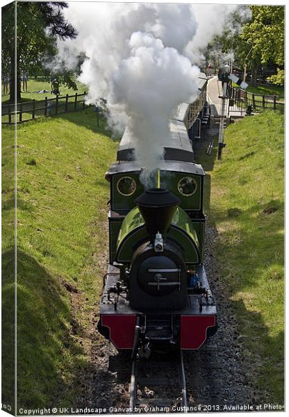 Whipsnade Zoo steam train Canvas Print by Graham Custance