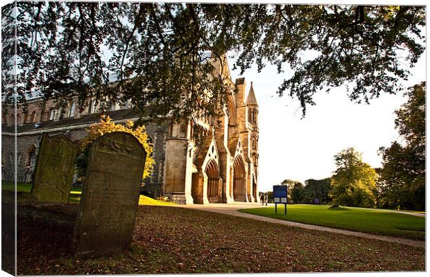 Autumn at the Abbey Canvas Print by Graham Custance