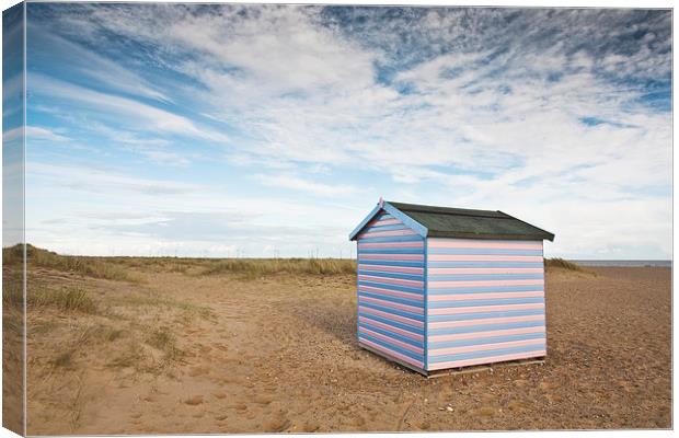 Beach Hut Canvas Print by Graham Custance