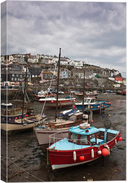 Mevagissey Harbour, Cornwall Canvas Print by Graham Custance