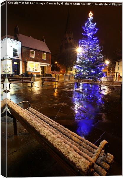 Christmas in Dunstable Canvas Print by Graham Custance