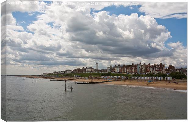 Southwold seafront Canvas Print by Graham Custance