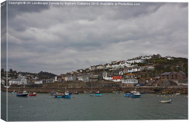 Mevagissey Harbour, Cornwall Canvas Print by Graham Custance