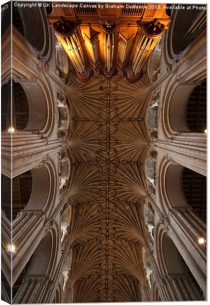 Norwich Cathedral Canvas Print by Graham Custance