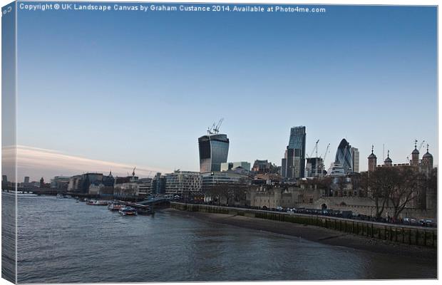 London Skyline Canvas Print by Graham Custance