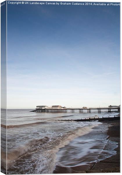 Cromer Pier, Norfolk Canvas Print by Graham Custance