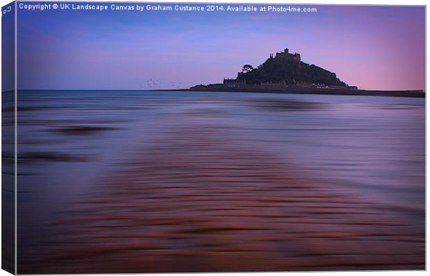 St Michaels Mount, Cornwall Canvas Print by Graham Custance