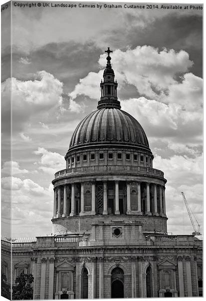 St Pauls Cathedral  Canvas Print by Graham Custance