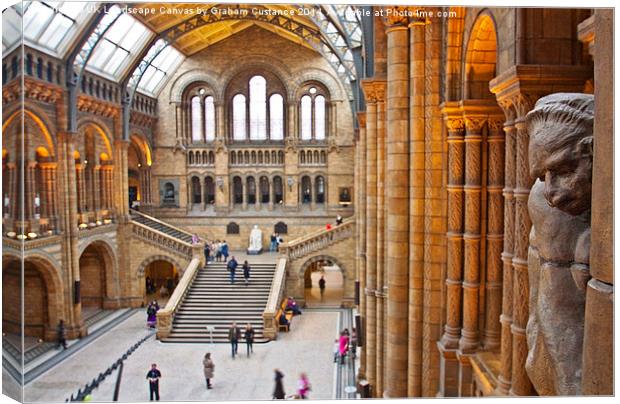   Natural History Museum Canvas Print by Graham Custance
