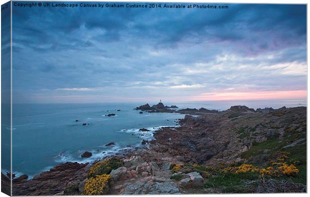 Corbiere Lighthouse Canvas Print by Graham Custance