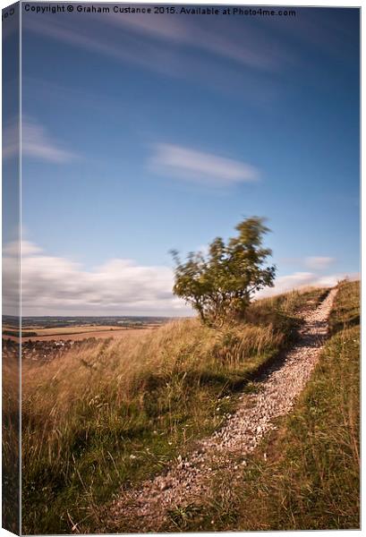  Dunstable Downs Canvas Print by Graham Custance