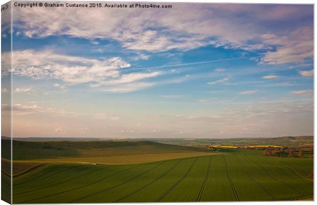 Chilterns View Canvas Print by Graham Custance