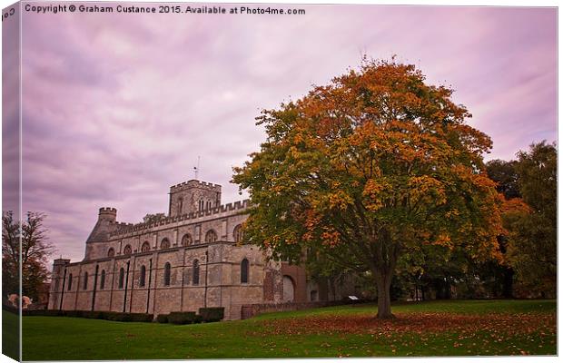 Priory Church Dunstable Canvas Print by Graham Custance