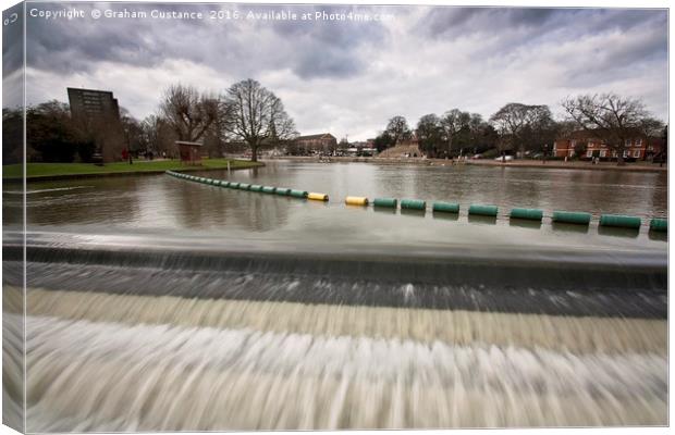 River Ouse Bedford Canvas Print by Graham Custance
