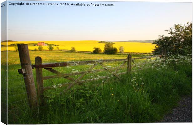 Countryside View Canvas Print by Graham Custance