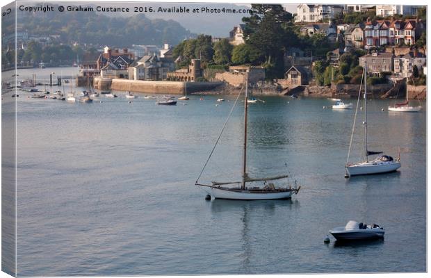 Dartmouth, Devon Canvas Print by Graham Custance