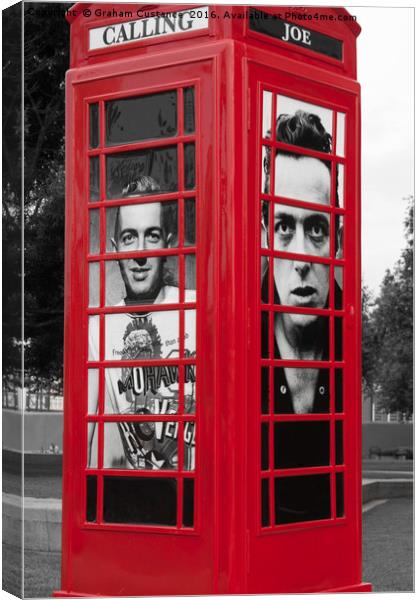 London Calling Phone Box Canvas Print by Graham Custance
