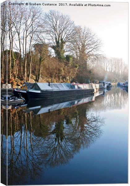 Grand Union Canal Canvas Print by Graham Custance