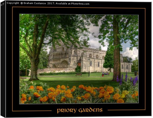 Priory Gardens, Dunstable Canvas Print by Graham Custance