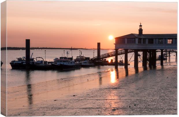 Gravesend Sunrise Canvas Print by Graham Custance