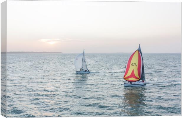 Crossing the Solent Canvas Print by Graham Custance