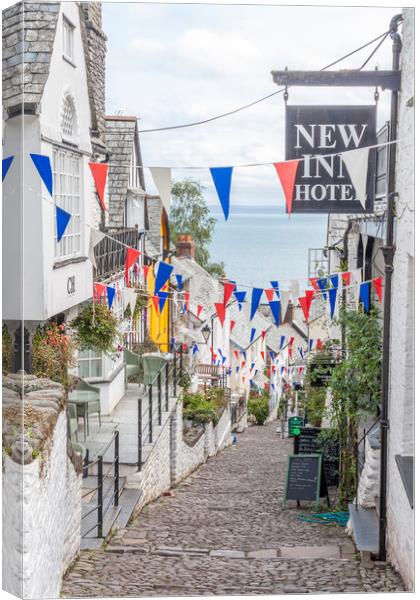 Clovelly Canvas Print by Graham Custance