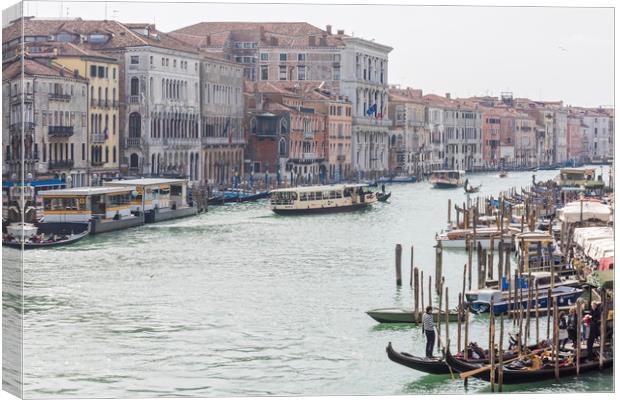Grand Canal, Venice Canvas Print by Graham Custance